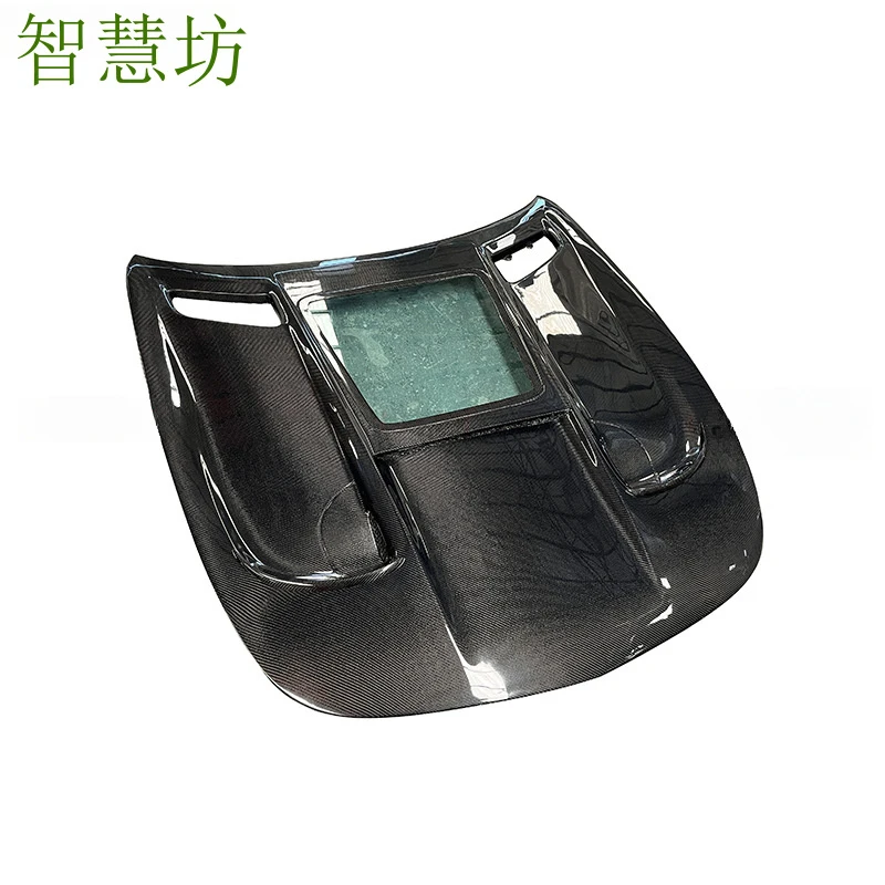 

Подходит для Mercedes-Benz AMG GT GTR, прозрачная модифицированная крышка двигателя из настоящего карбона IMP.