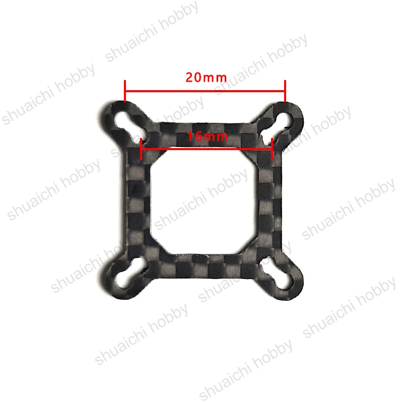 2PCS Carbon Fiber Converter Plate Hole Distance 30/25/20/16mm M2 M3 Flight Controller ESC Adapter Board for RC FPV Racing Drone