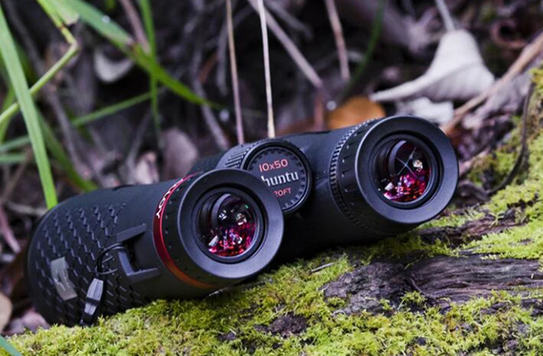Shuntu Leistungsstarkes 10x50/12X50 ED-Objektiv-Fernglas IPX7 wasserdichtes Bak4-Prisma-Langstrecken-Außenteleskop für Camping, Jagd, Sport – Detail 11
