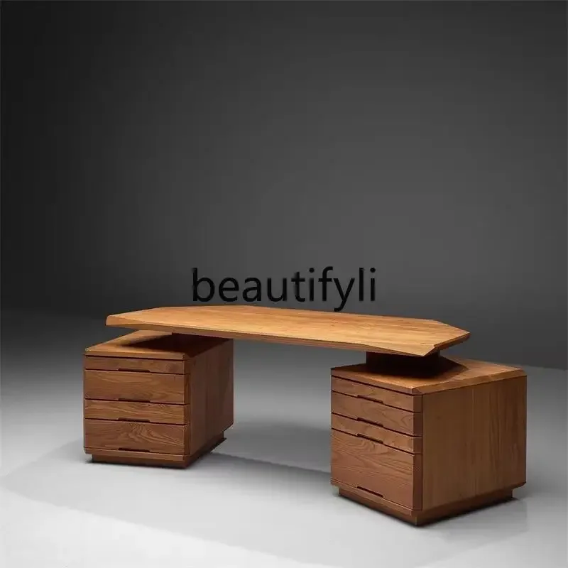 LXMedieval Italian minimalist desk computer desk office writing desk workbenchSSS