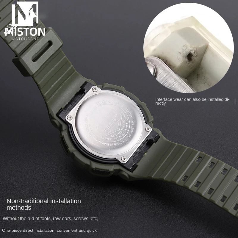 Refit Bezel GA2110 Mod Kit GA110 120 Morubber accessories for Casio GA-2100 GA-2110 Casiok resin Silicone Case Band Mod Bracelet