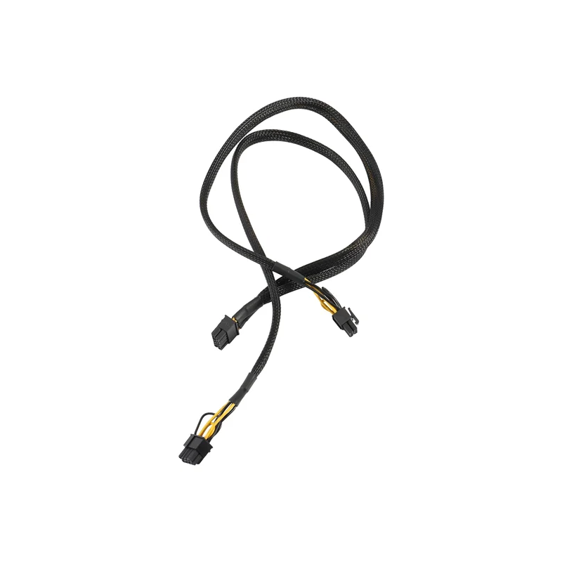 2X 10 Pin To Dual PCI-E 8 Pin(6+2) Graphics Card Power Supply Cable For HP Proliant DL380 G6 G7 Server Motherboard 60Cm