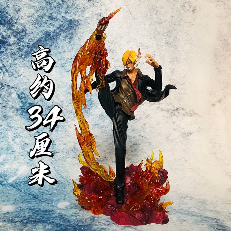 

Bandai One Piece Wifi Sanji 34 см ПВХ GK статуя экшн-фигурки аниме настольное украшение коллекционные модели игрушки для детей Подарки