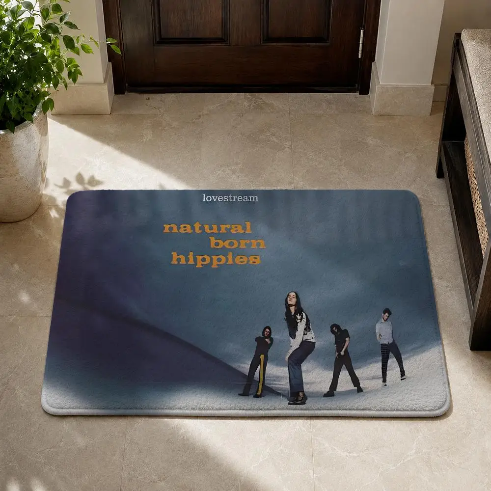 Natural Born Hippies Floor Mat Flannel Non-Slip Washable Soft Rug For Bathroom Kitchen Bedroom Living Room Home Decor