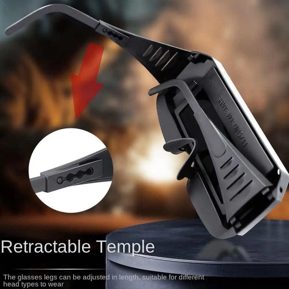 

Автоматически затемняющиеся сварочные очки на солнечной батарее с защитой от УФ и ИК-излучения, регулируемая оправа, легкий полипропиленовый материал для газовой и стальной сварки