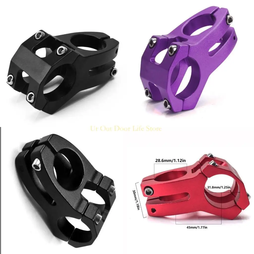 

77UF Bicycles Stem Replacement Short Handlebar Stem Aluminum Alloy Bike Stem