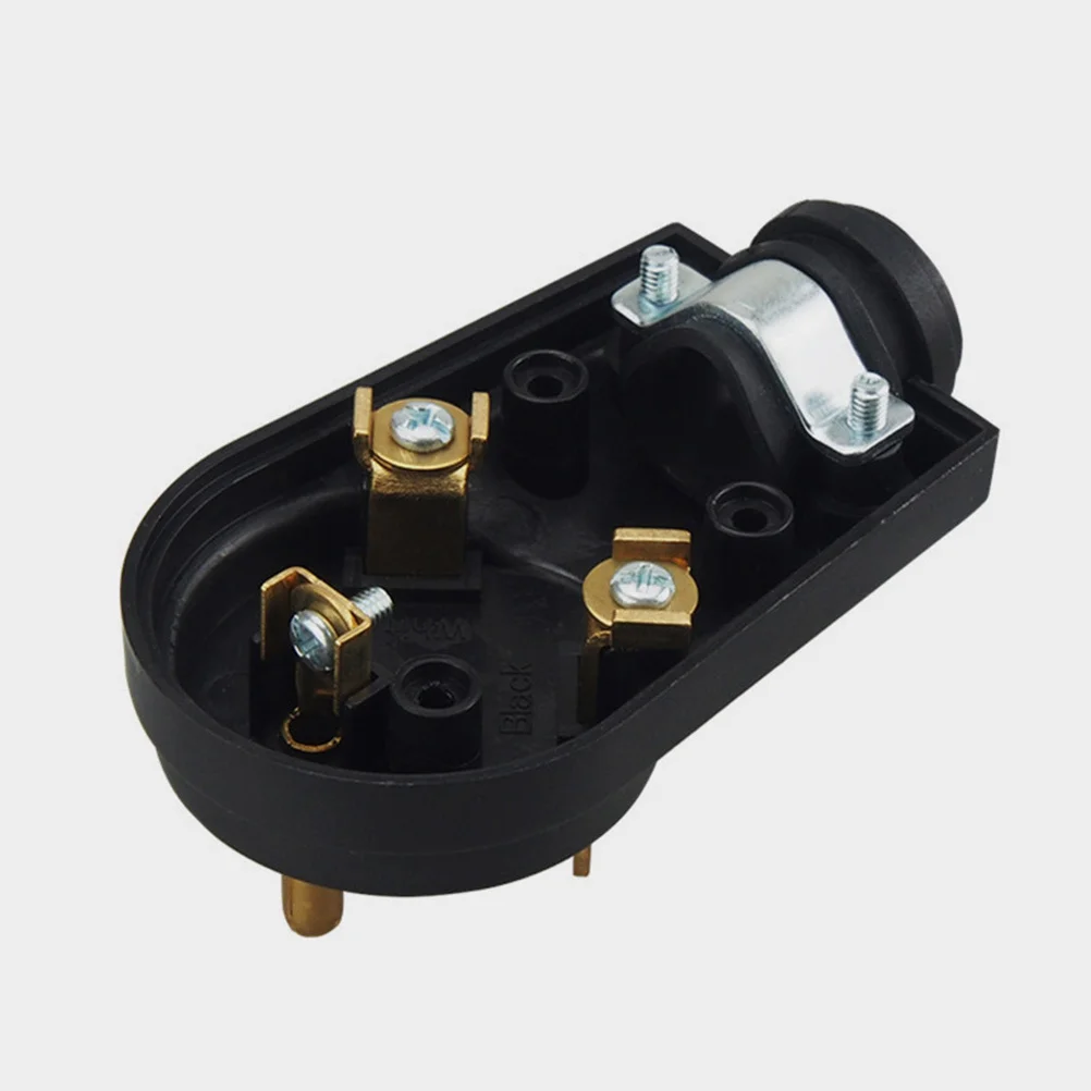 

30 Amp Rv Plug Male with Handle Detachable Design High Grade Copper Contacts 5 Square Meter Wire Support Thermal Conductor Rv