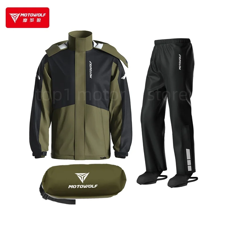 

Motorcycle Raincoat Suit Rainstorm Prevention Waterproof Jacket Pants Motorcyclist Rider Raincoat Camping Hiking Cycling Outdoor