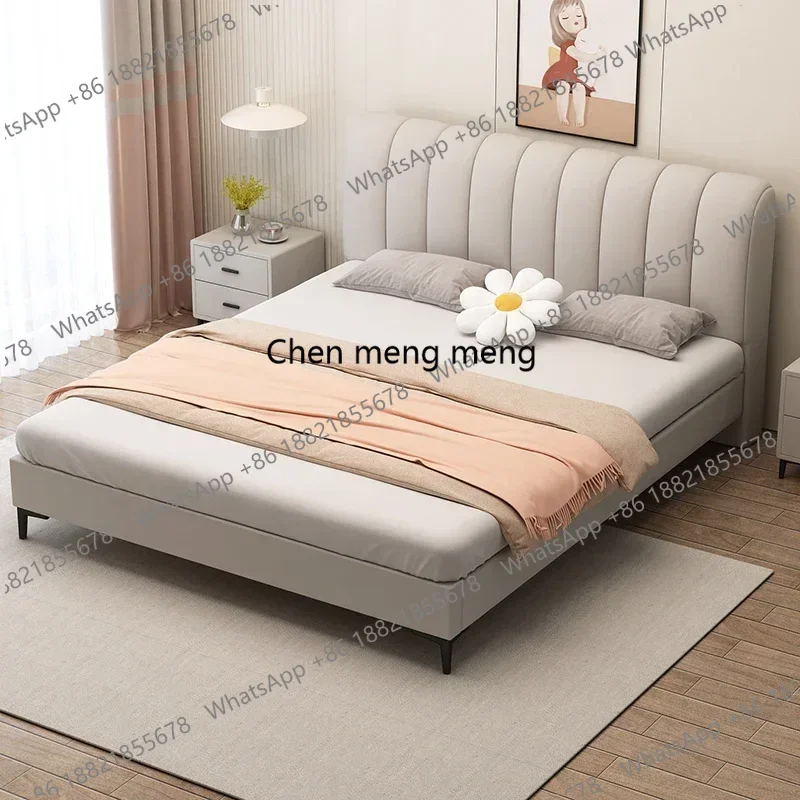 

Деревянная кровать-замок для девочек, напольная, компактная, белая, кремовая, с дизайном в японском стиле, удобная, мебель для спальни/гостиной