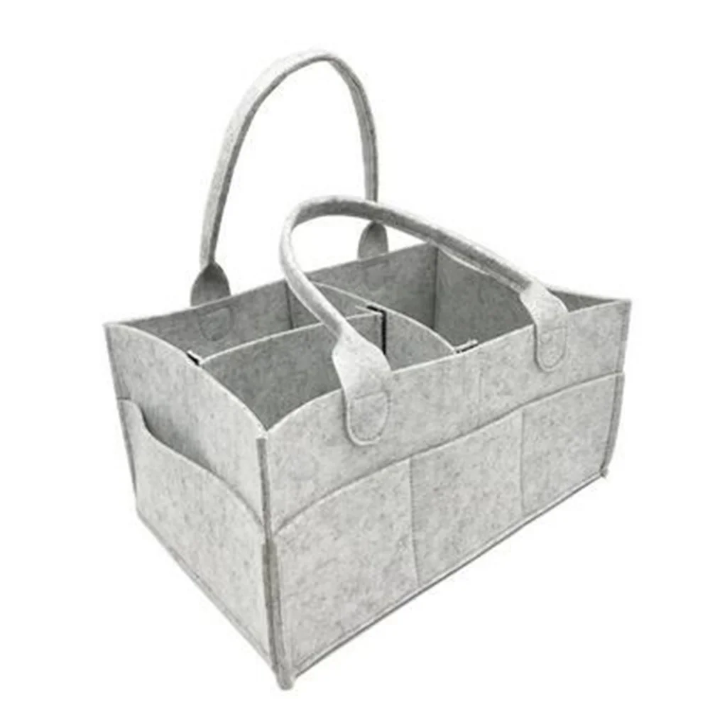 Baby Diaper Caddy Organizer Portable Holder Bag for Changing Table and Car, Nursery Essentials Storage Bins 33*23*18cm