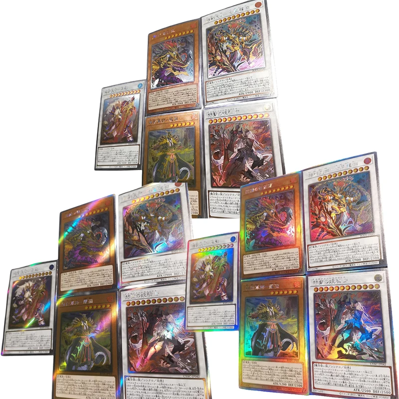 

Diy Homemade Yu-Gi-Oh! The Abyss Dragon Sword Soul Anime Character Bronzing Collection Flash Card Game Toy Card Christmas Gift