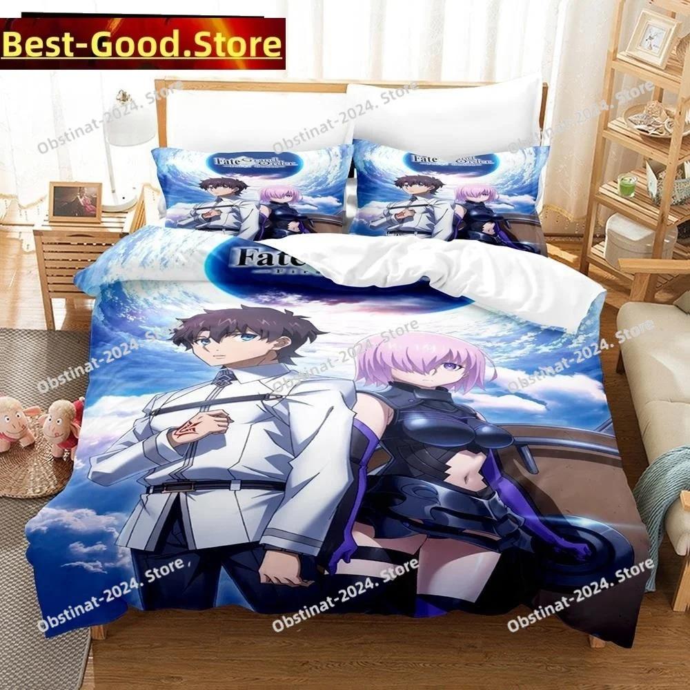 

3D Print Anime Bed Sheet Fate Grand Order Bedding set Printed Duvet Cover Pillowcase Single Double Queen Super King Size Sets