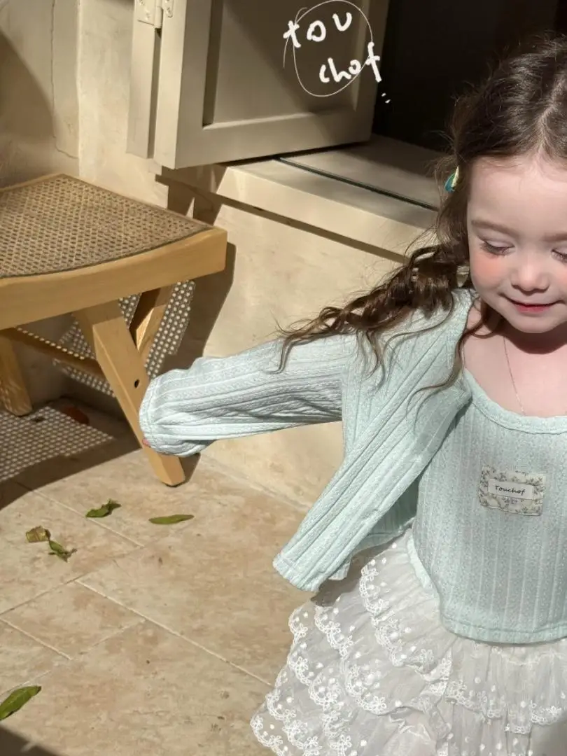 Sweet Embroidered Cardigan And Tank Top Set with Lace Skirt for Girls Spring 2025 Faionable Two-Piece Outfit by Chinese Des...