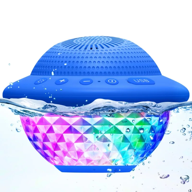 

Swimming Wireless Bluetooth Speaker IPX67 Waterproof Floating Soundbox Portable with RGB LED Light