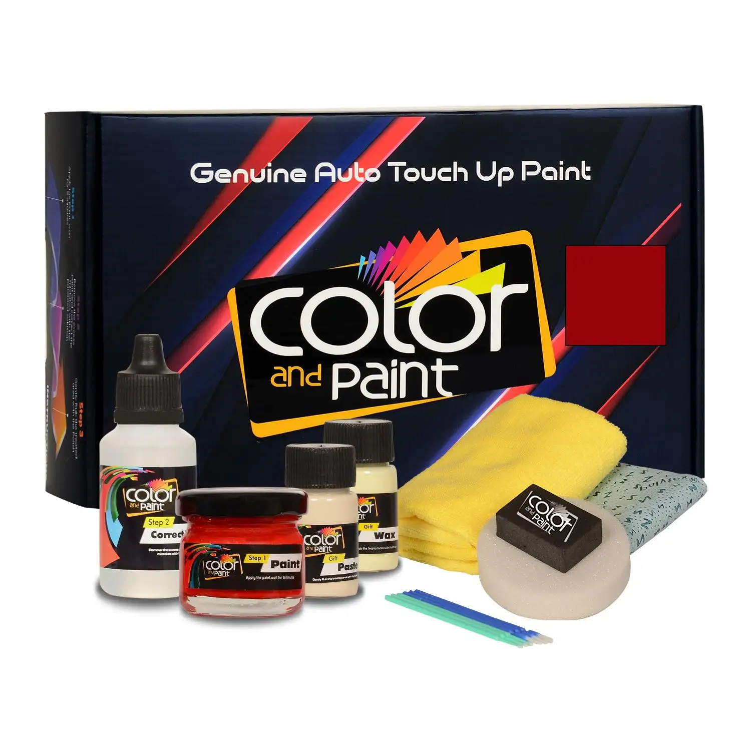 

Color and Paint compatible with Vauxhall Automotive Touch Up Paint - LAVA RED - GG2 - Basic Care