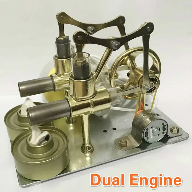 Stirling Engine Balance Engine Motor Model Heat Steam Education DIY Model Craft Discovery Alternator School Supplies Accessories