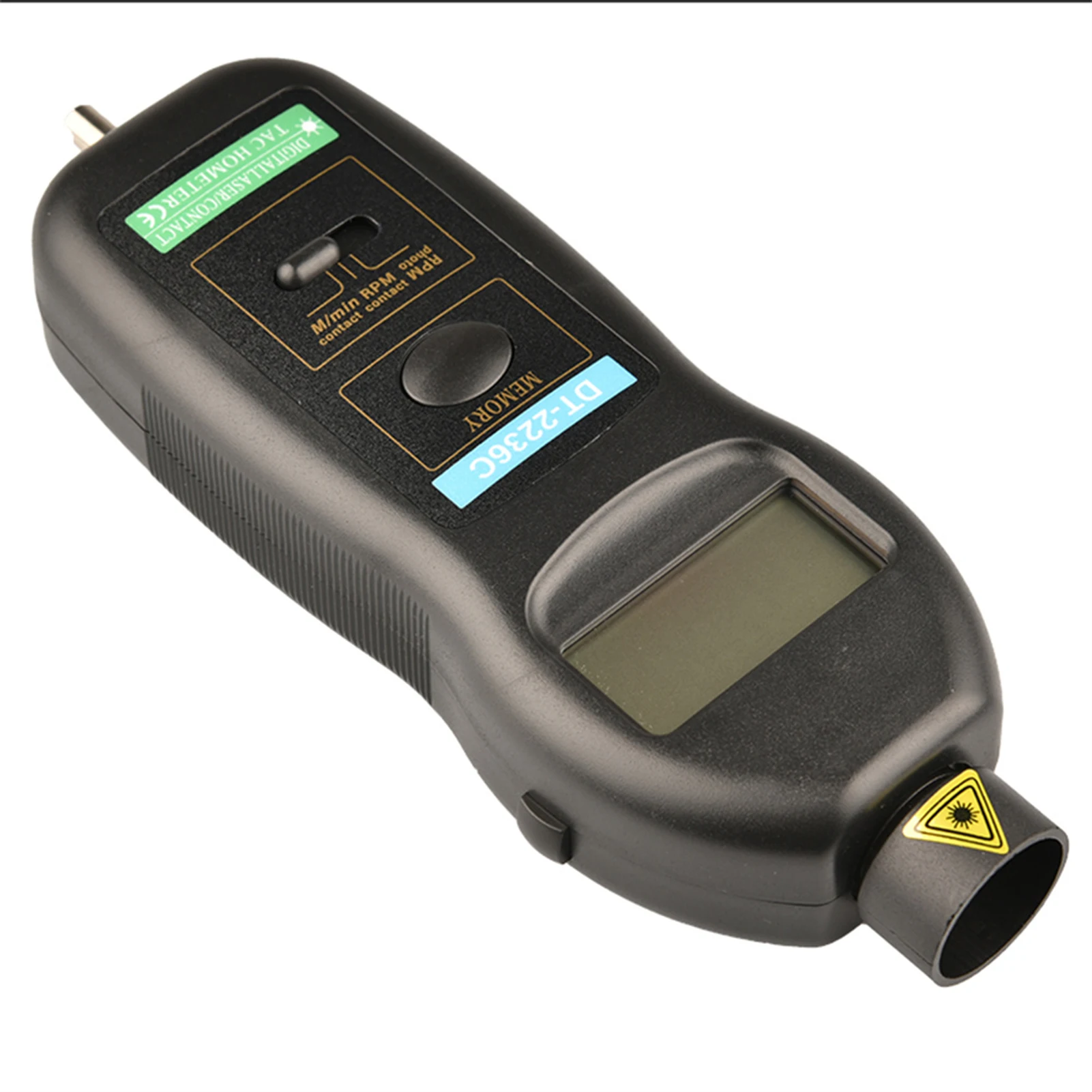 DT2236C Digital Tachometer 2-in-1 Dual-purpose Contact Non-contact Speed Detector Meter Auto Ranging 2.5-99999RPM