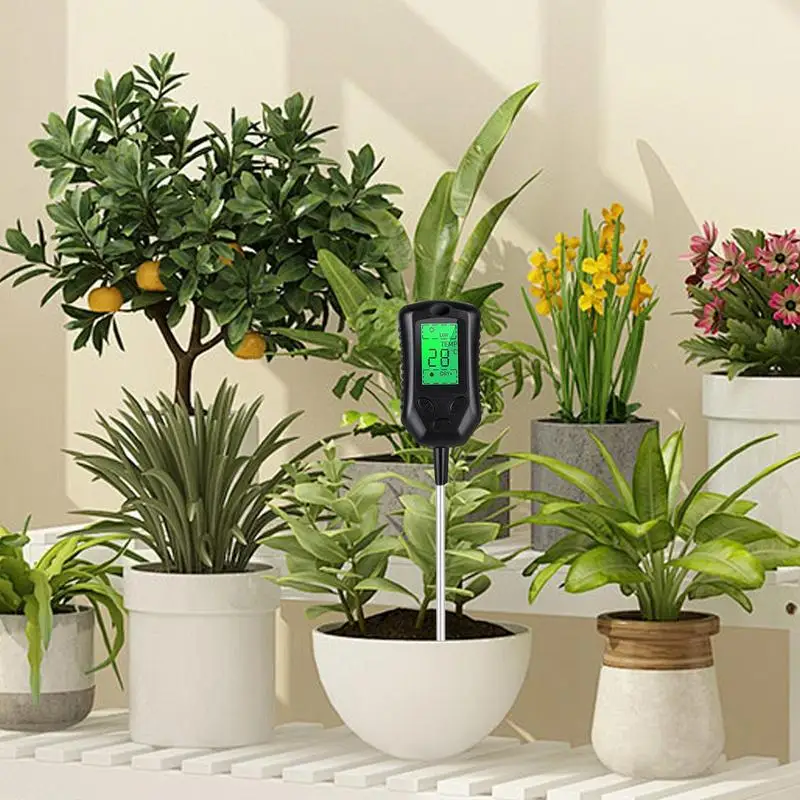 

Soil Moisture Meter Digital Soil Test Probe PH Monitor Indoor Plants Water Meter Digital Soil Test Probe Accurate For Flowers