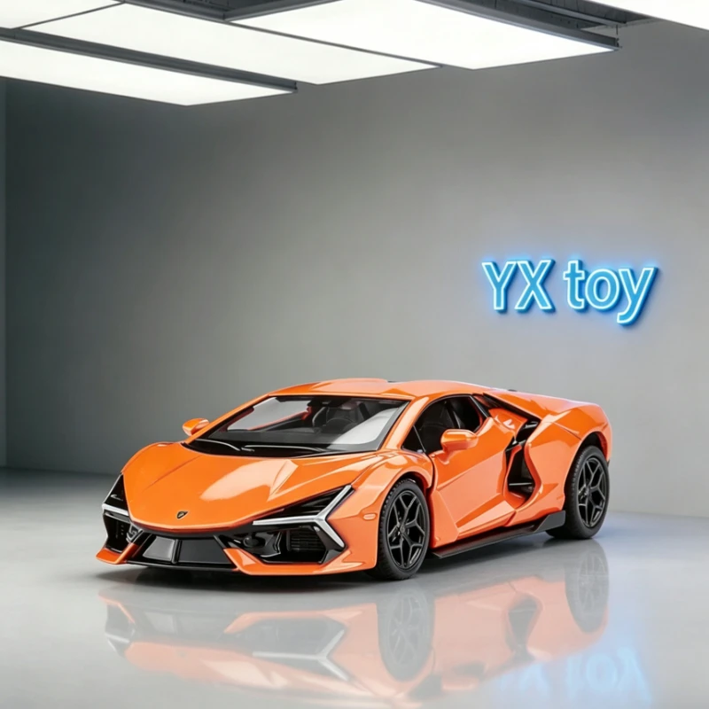 1:36 Revuelto Alloy Diecast Supercar Model Pull Back Simulation Toy Vehicle Desktop Ornament For Enthusiasts Car Fans Display