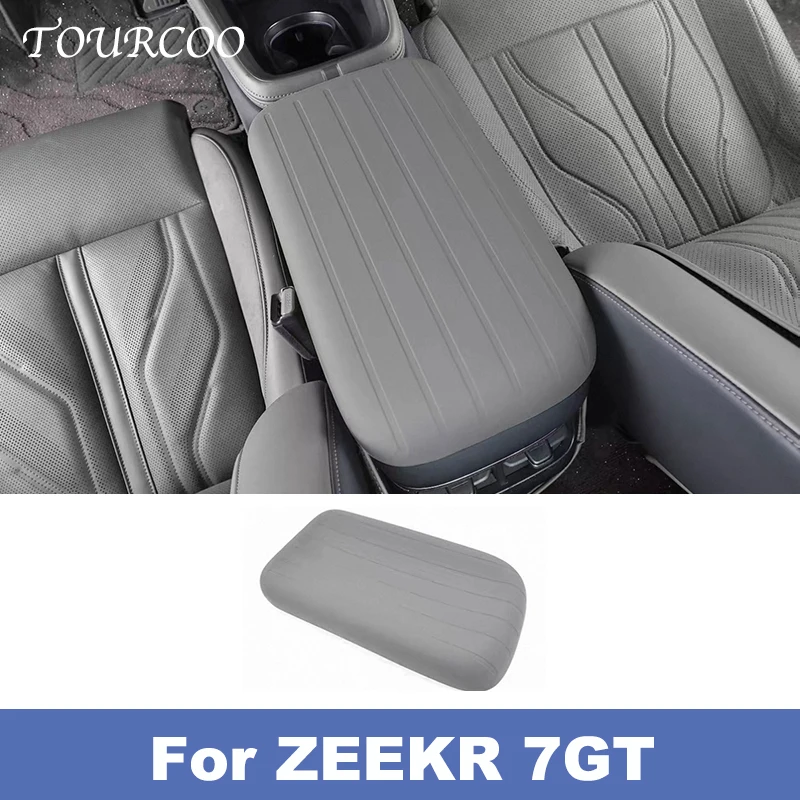 

For ZEEKR 7GT 2025 2026 Car Armrest Box Center Console Silicone Protector Cushion Arm Rest Pad Cover Interior Accessories