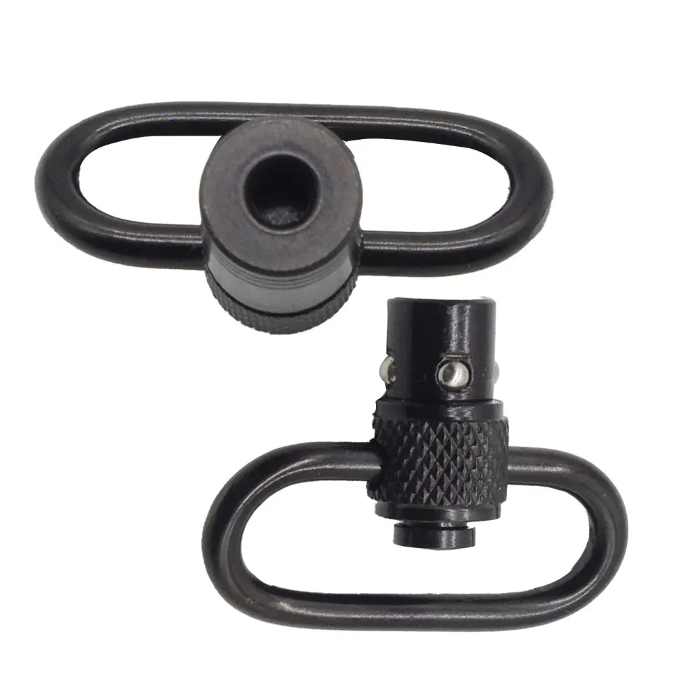 Metal Knurled Carabiner Swivel Mount Quick Detach Release Strap Buckle Sling Swivel Mount Ring