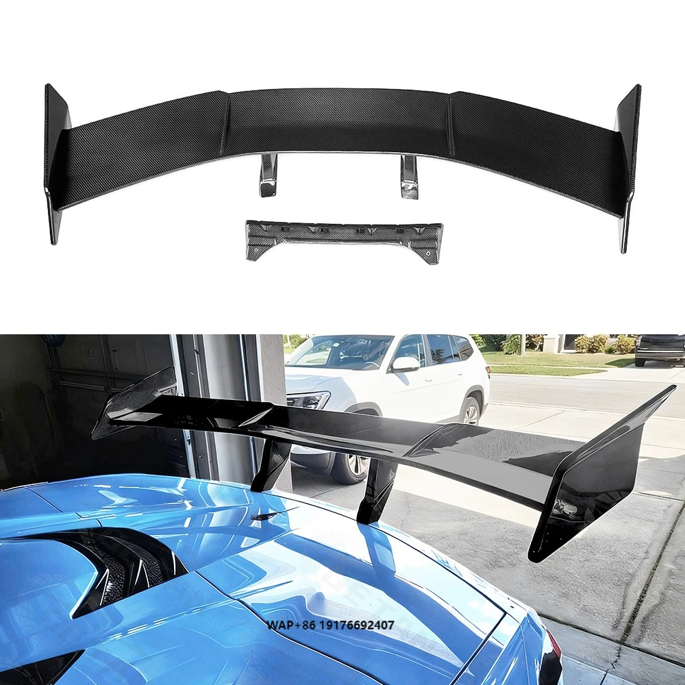 

High Quality DRY Carbon Fiber ZR1 Style Rear Wing for C8 Corvette Stingray Rear Trunk Wing