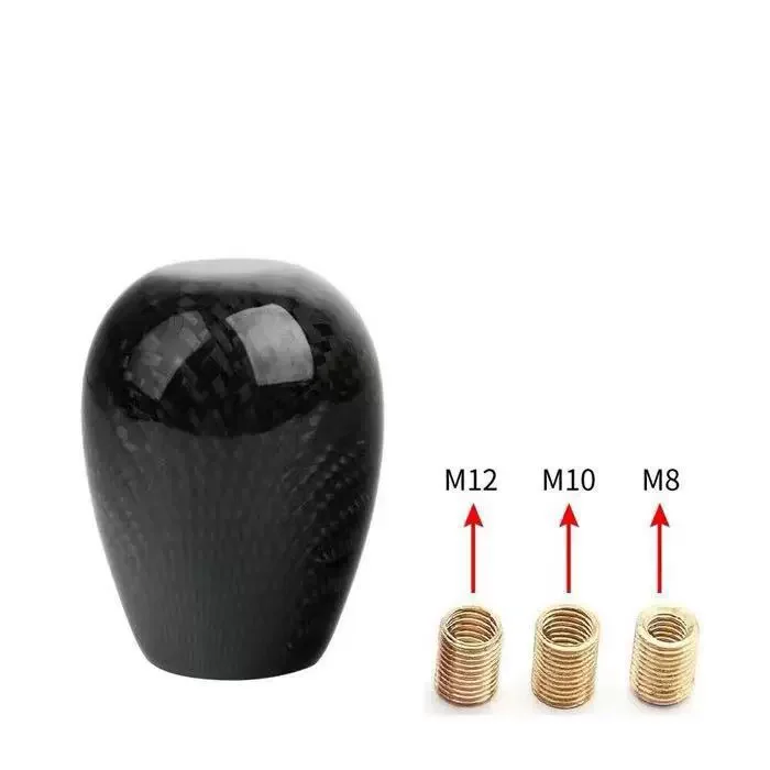 Fibra de carbono liga de alumínio universal 5 velocidades carro botão de mudança de engrenagem automática para transmissão manual posição de engrenagem automática