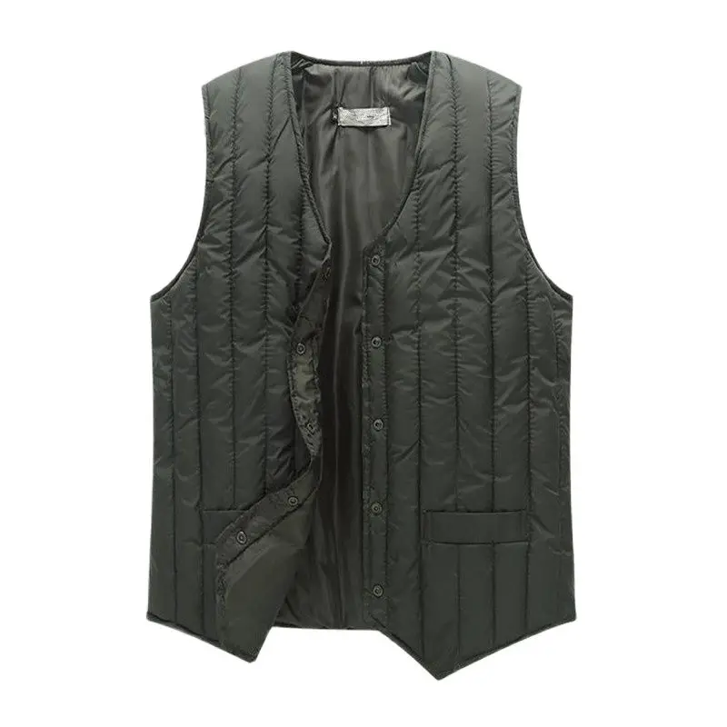 Man Autumn Hot Sale Down Vests Male Winter Hot Sale Down Waistcoat Men Spring Warm Chaleco Abajo Abajo Chaqueta Gilet