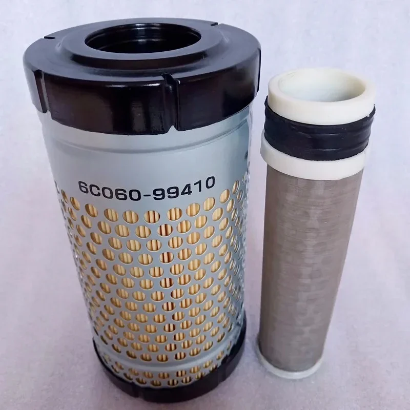 6C060-99410 excavator air filter Micro excavator For Kubota U15-3s 10 12 16 17 20 25  excavator air filter maintenance