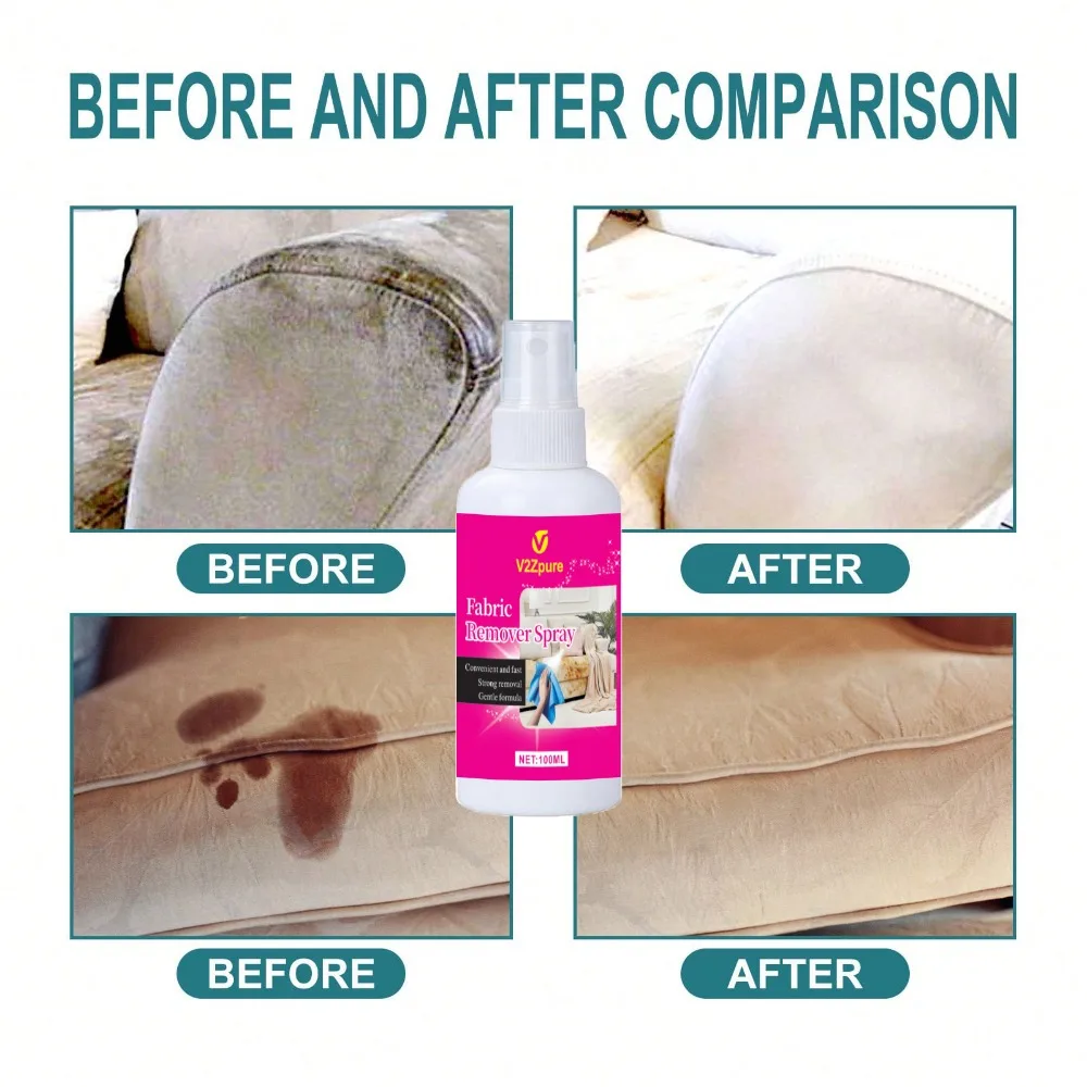 Car Fabric Sofa Cleaner Spray Deep Cleaning for Carpet Curtain, Car Seats Remove Dirt and Residue Protects Sofa Color Polish