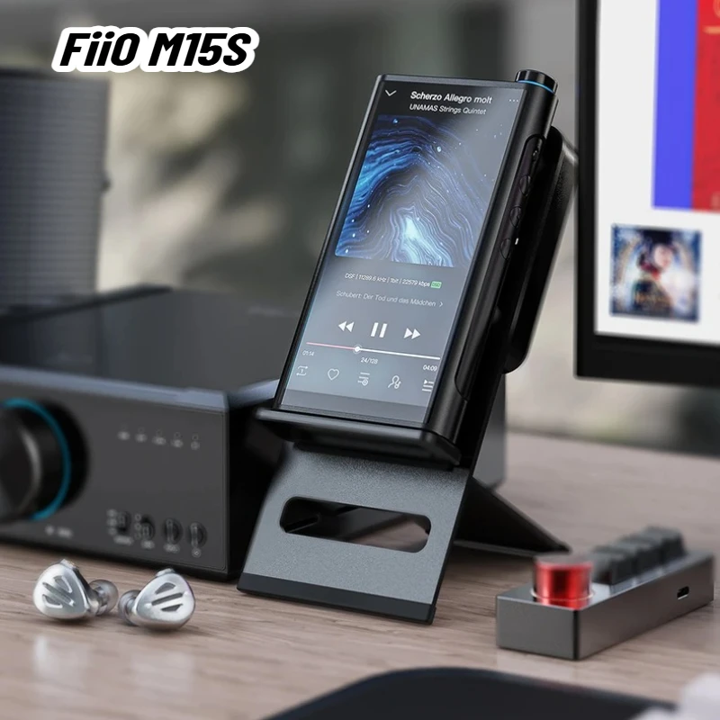 

FiiO M15S Bluetooth Music Player Hi-Res Android Lossless HiFi Snapdragon 660 with ES9038PRO Lightweight Portable 64GB MP3 Player