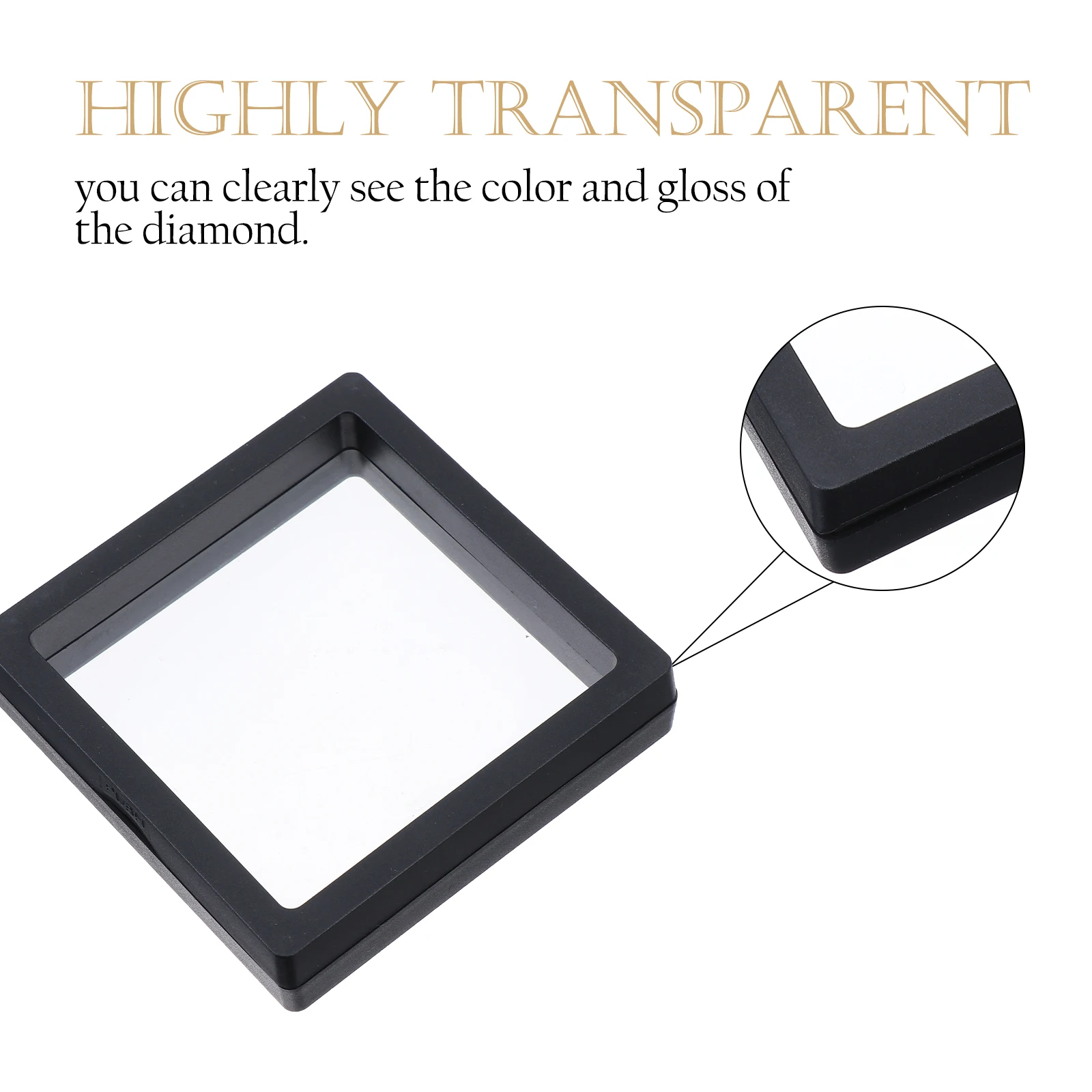 

3pcs Nail Packaging Acrylic Floating Film Box False Nails Display Tray Storage Container Transparent Box Nail Art Tools Salon