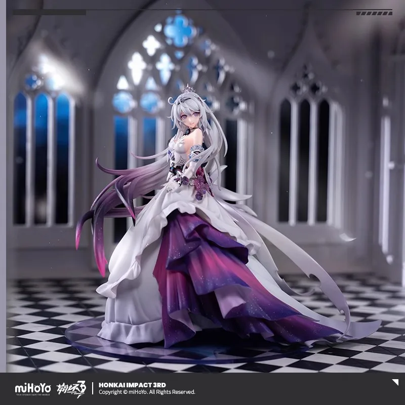 [Genuine]Honkai Impact 3rd Derivative Products Cosplay Kiana Night Invitation Theme 1/7 PVC ABS Figures Anime Game Gift