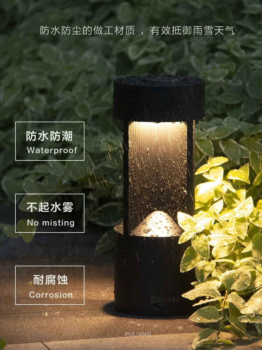 Lawn Light Outdoor Waterproof Solar Villa Garden Homestay Community  Modern Simple