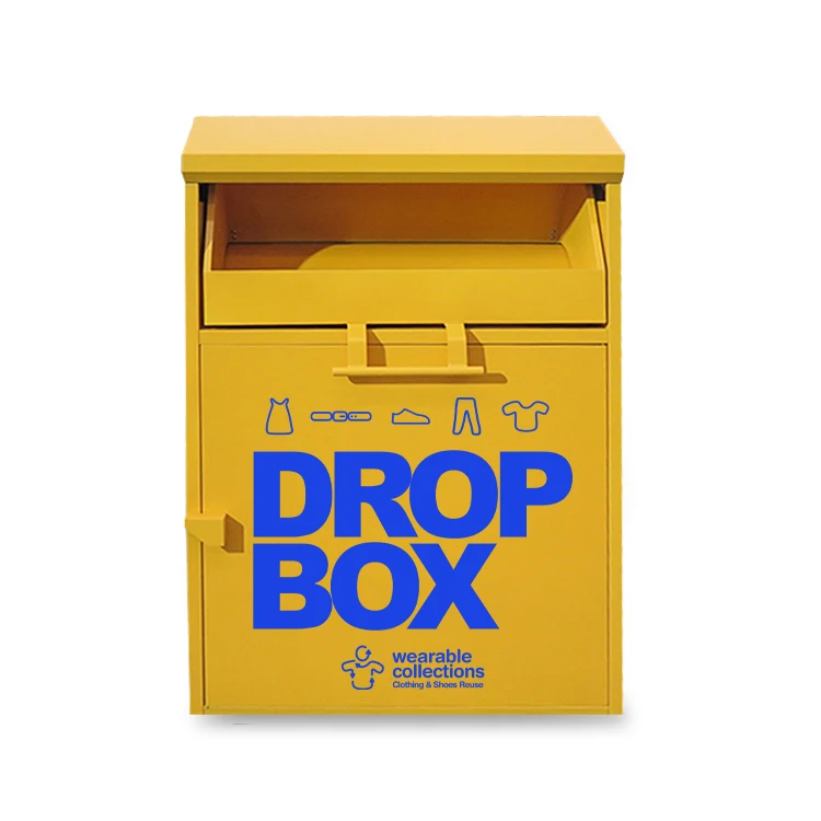 

Заводская коробка для пожертвований одежды большой емкости по конкурентоспособной цене