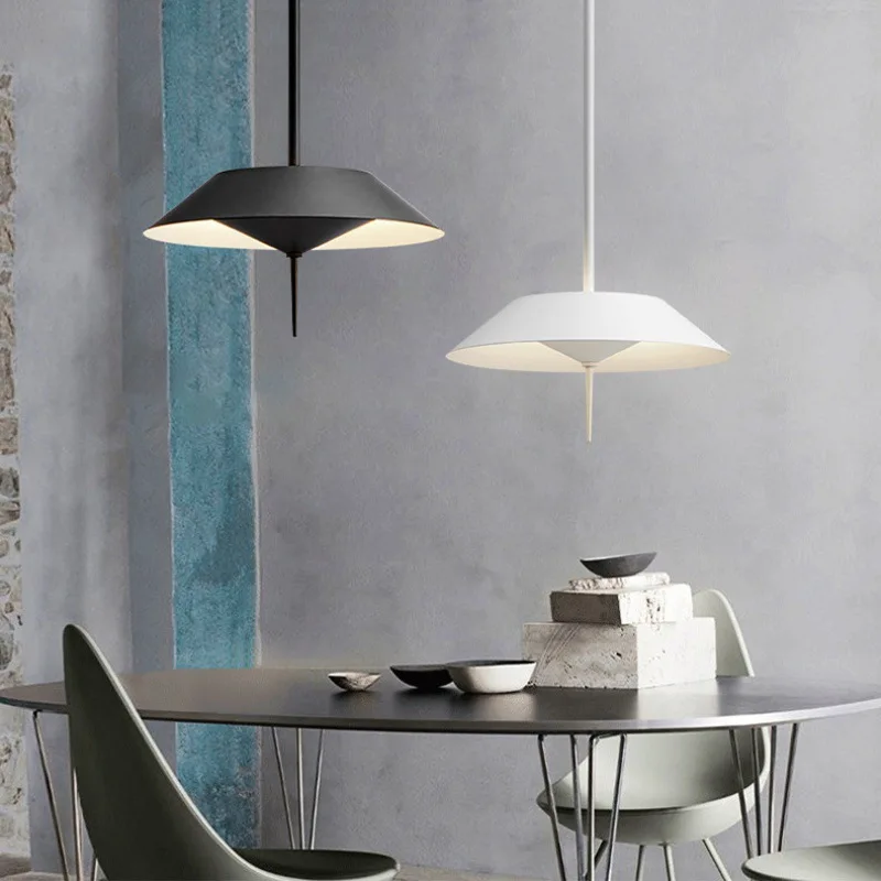 Criativo moderno pintado LED guarda-chuva lustre, Farmhouse Pendant Light, Metal Design Lâmpada, réplica, Mesa de jantar, Sala