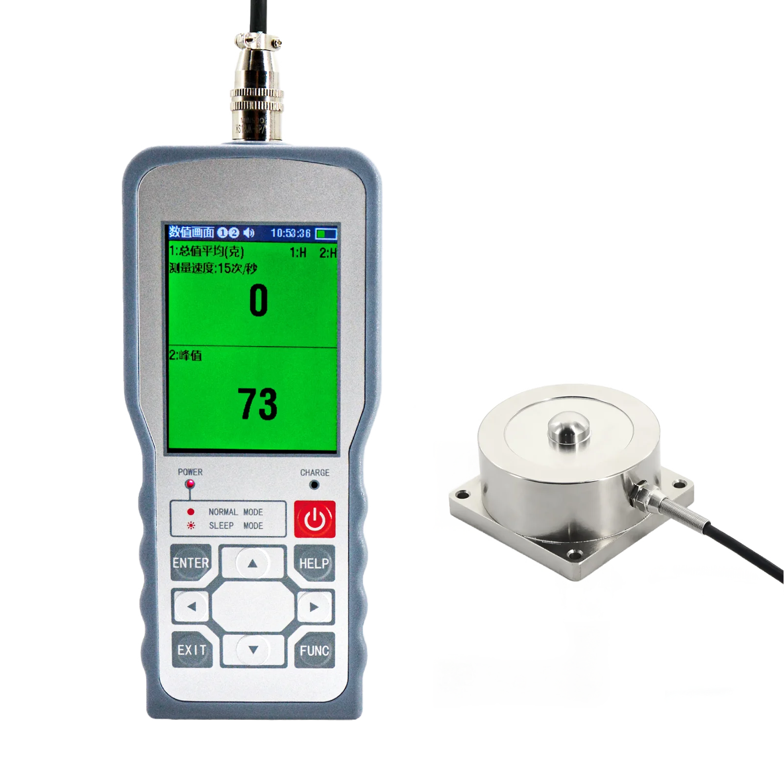 Spoke Load Cell Sensor with Digital Force Gauge Test Force Weight Pressure Digital Hand Measuring Instrument 200KG 5T