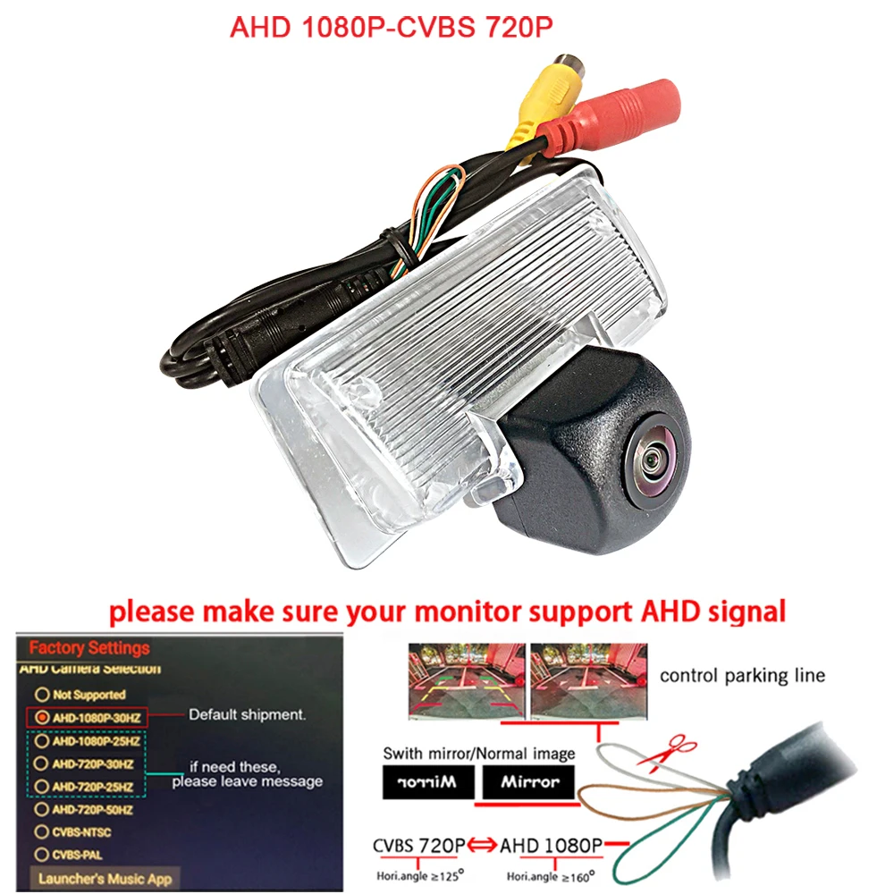 

AHD 1920*1080P Car rear Reverse Camera for Nissan Tiida Versa Latio Trazo C11 4D Sedan 2004~2012 Nissan Almera G15 G11 camera