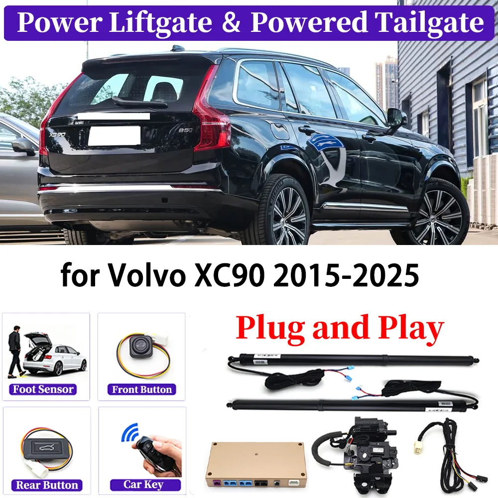 

ZJCGO for Volvo XC90 2015-2025 OEM Upgrade Car Automatic Power Liftgate Kit Smart Auto Electric Tailgate System Play and play