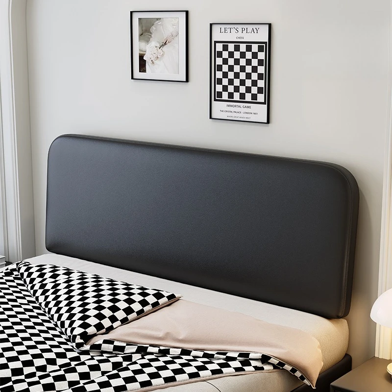 Back minimalist tatami transformation anti-collision leave-in leather saving bedside