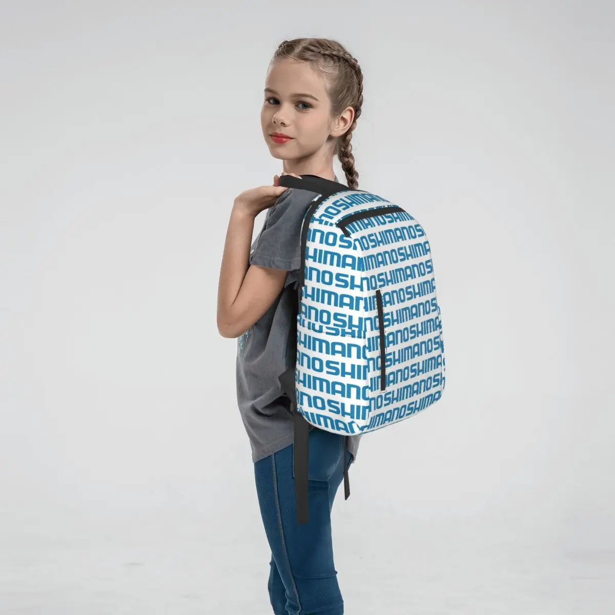Shimano Fishing Fish Backpack Large Capacity Boys Girls BookBag School Bag Shoulder Bags for Men Women