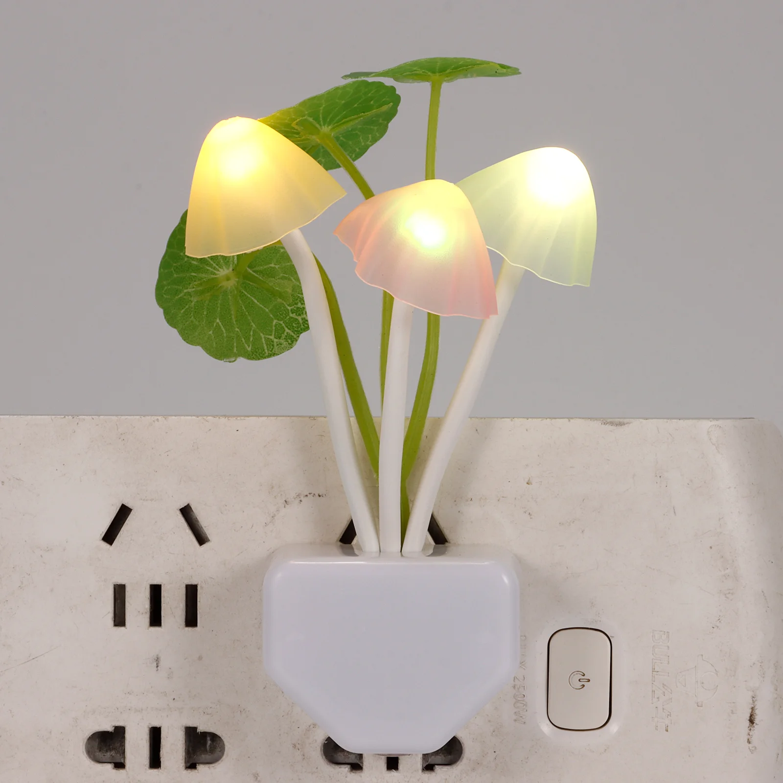 

Novelty Automatic Sensor LED Lamp Mushroom Night Lights 7 Colors Changing EU Plug Illumination Lights Bedroom Home Decoration