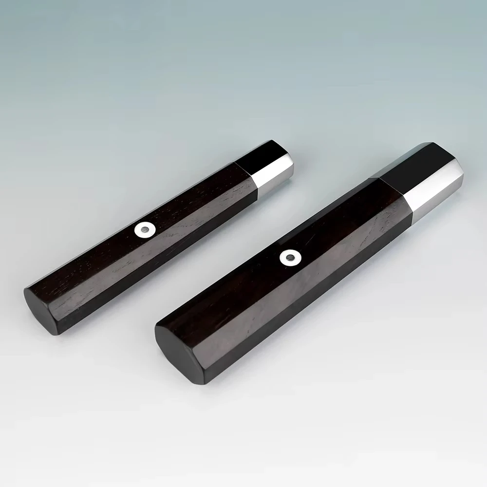 

Japanese DIY Knife Handle Material Ebony Octagonal Handle Replacement Factory Customized Kitchen Chef Knife Handle Accessories