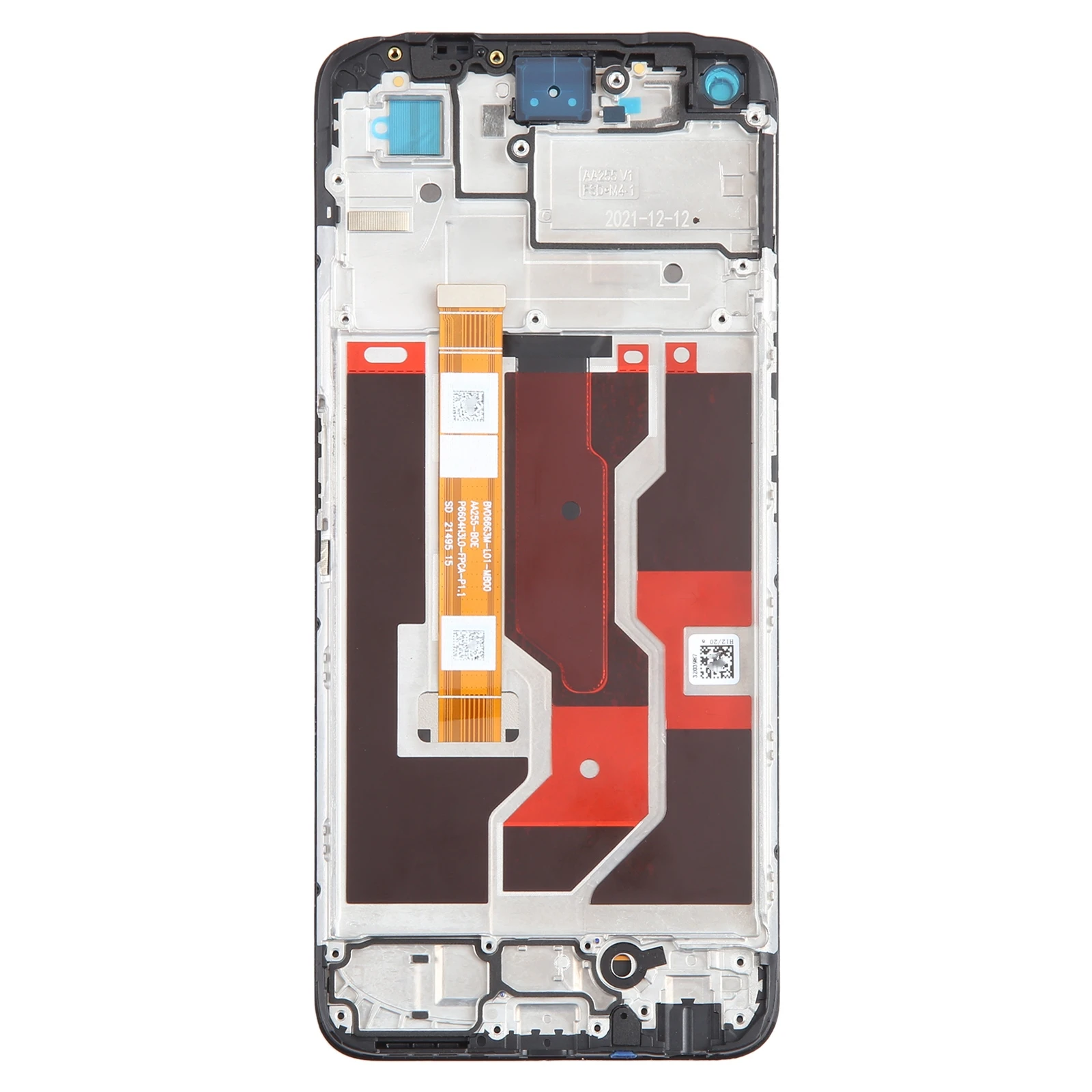 OEM LCD Screen for OPPO A76 4G Digitizer Full Assembly with Frame Phone Display LCD Screen Repair Replacement Part