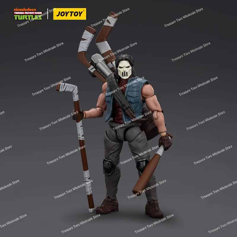 متوفر في المخزون JOYTOY 1/18 TMNT الشكل JT01147 كيسي جونز أنيمي عمل أرقام التماثيل نماذج اللعب الهدايا