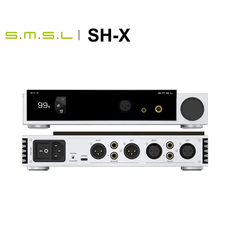 

SMSL SH-X Headphone Amplifier AMP JAS Hi-Res Audio Low Noise OP-Amplifier Switchable 3 Gain High Output Power