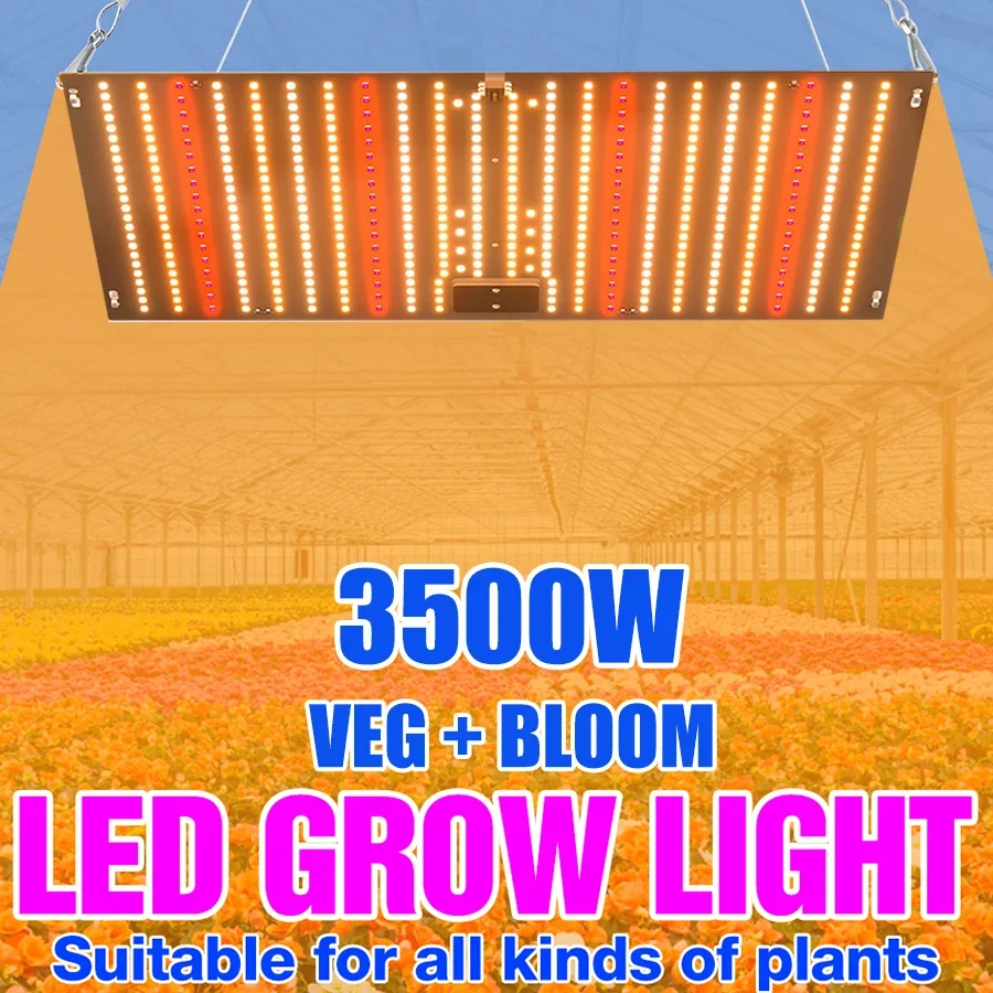 

3500W Led Grow Light Phyto Lamp For Plants Bulb Full Spectrum Quantum Board Hydroponics Greenhouse Flowers Seeds Growth Lamp