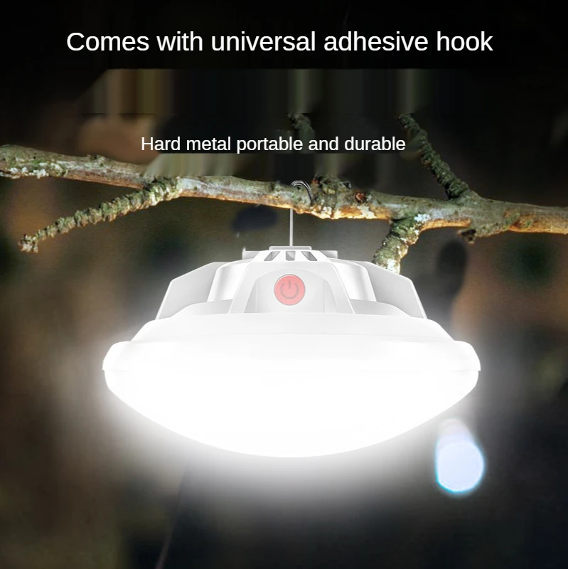 Portable Rechargeable LED Lantern Magnet Emergency Light 6500MAH Camping Equipment Hanging Tent Bulb Powerful Outdoor Work Lamp