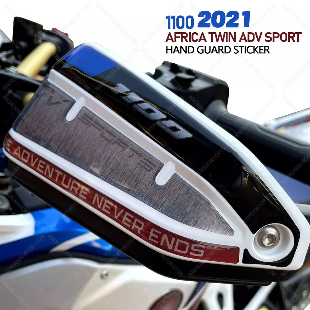 

Motorcycle Accessories Motorcycle Hand Guard Sticker Protector 3D Resin Sticker For 1100 AFRICA TWIN ADV SPORT 2021