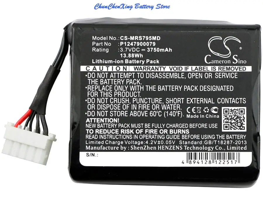 CS 3.7V 3750mAh Battery P1247900079 23794  25950 B11939 P1540000019 for Masimo Radical-7 Touch Pulsoximeter,Pulse Oximeter +TOOL